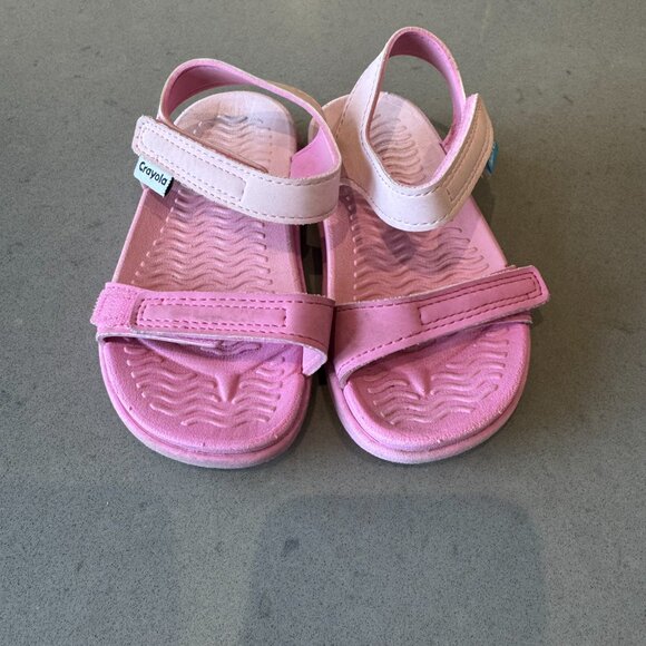 Native Charley Crayola Block Sandal in Awesome Pink size C7 - Picture 3 of 6